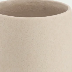 Grand vase en faïence H32cm - beige