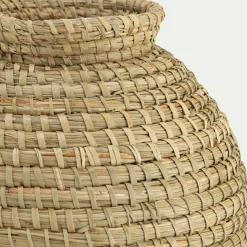 Grand vase en jonc de mer H41cm - naturel