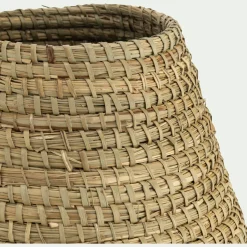 Grand vase en jonc de mer tressé H40cm - naturel