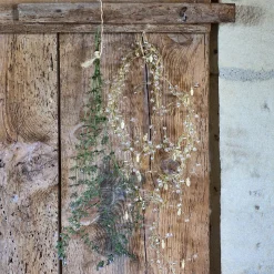 Gurilande de Noël en fer et en verre L183cm - doré