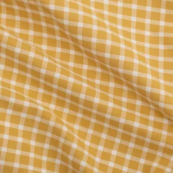 Housse de couette en coton motif carreaux 240x220cm - jaune