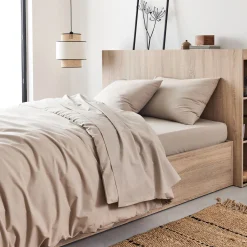 Housse de couette en coton 240x220cm - beige alpilles