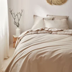 Housse de couette en coton bio 240x220cm - beige alpilles