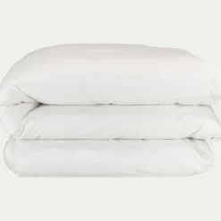 Housse de couette en satin lavé 240x220cm - blanc ventoux