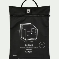 Housse de protection pour fauteuil de jardin (75x75xH60cm) - noir