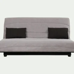 Housse pour canapé clic-clac et 2 housses de coussin 130x190cm - gris borie