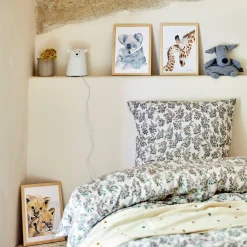 Image aquarelle encadrée famille de koalas - A4