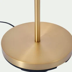 Lampadaire électrifié droit en acier H180cm - doré