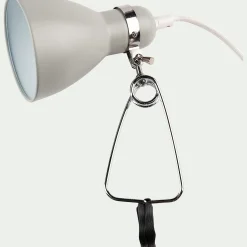 Lampe à pince - vert olivier h29,5cm