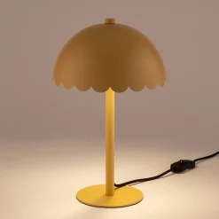 Lampe à poser électrifiée en acier H31,5cm - jaune