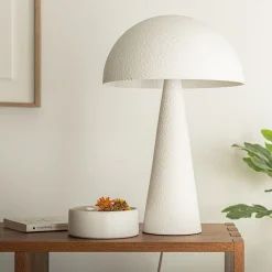 Lampe à poser électrifiée en acier H30cm - blanc