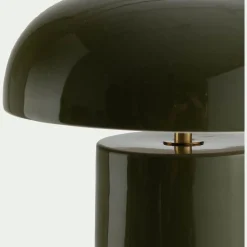Lampe à poser électrifiée en porcelaine D23,2cm - vert