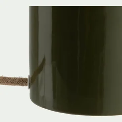 Lampe à poser électrifiée en porcelaine D23,2cm - vert