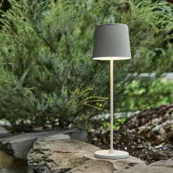 Lampe de table à poser nomade H37cm - blanc