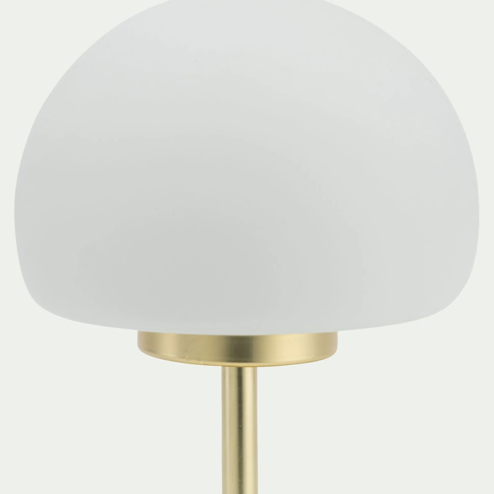 Lampe électrifiée tactile en acier et verre H29cm - doré