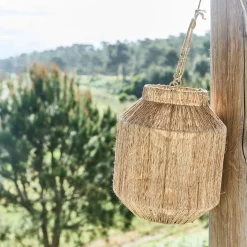 Lanterne en jute H30cm - naturel
