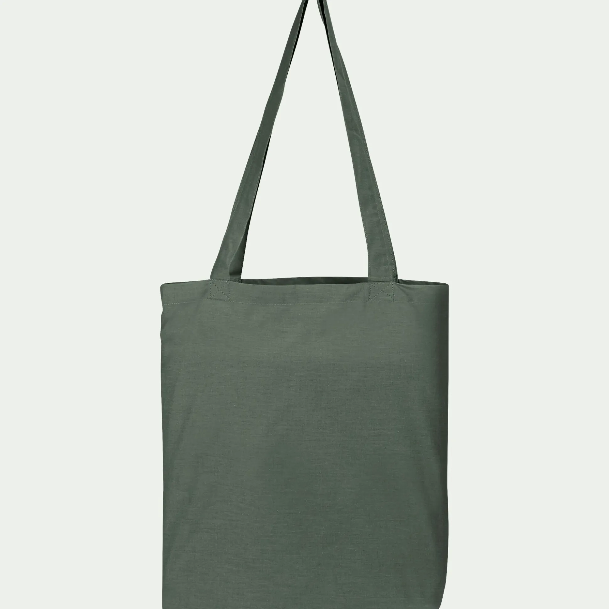 Linge de lit uni en coton - vert cèdre