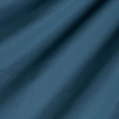 Linge de lit uni en percale de coton - bleu figuerolles