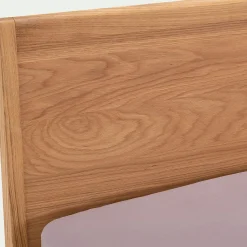 Lit 2 places en plaqué chêne - 180x200cm