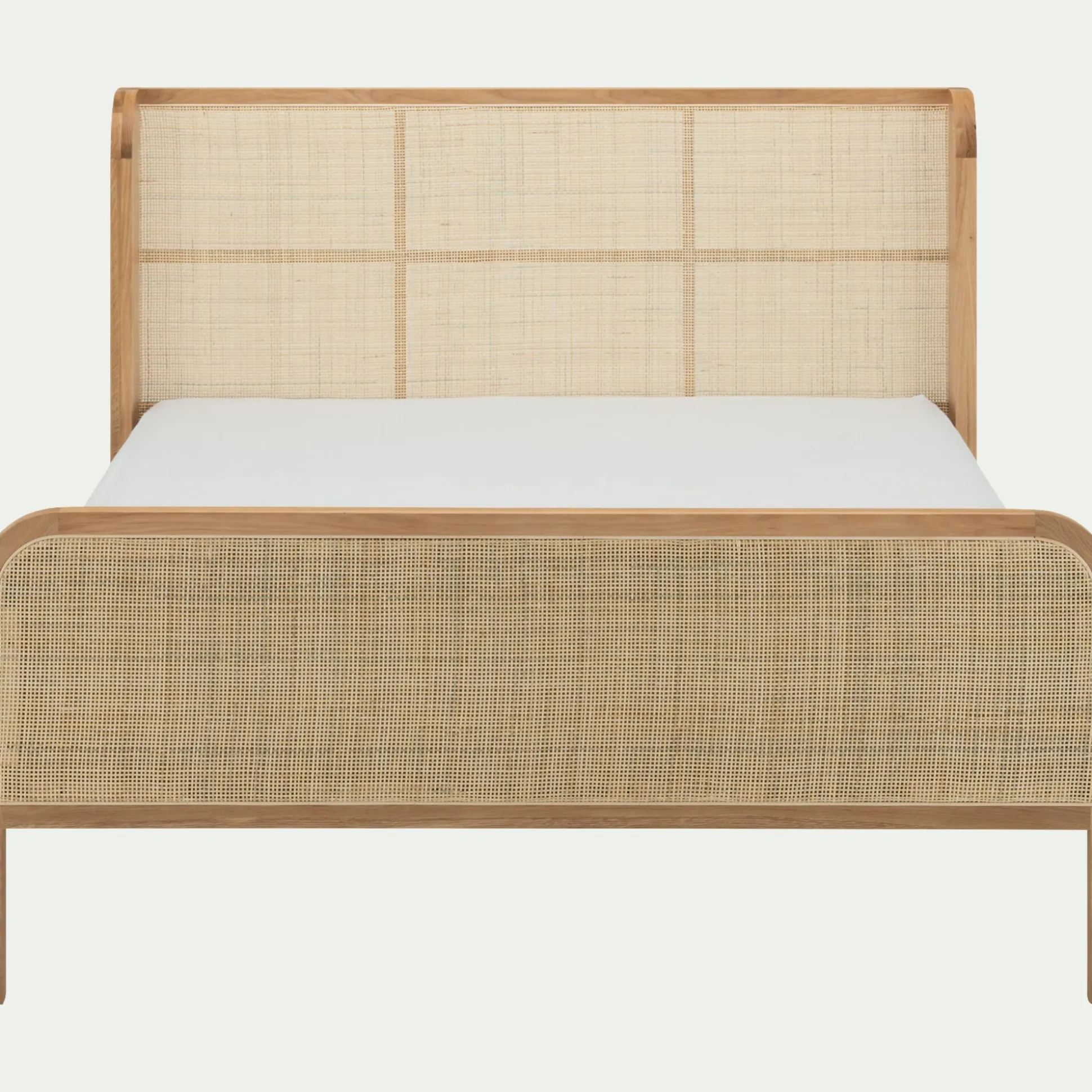 Lit 2 places en rotin 140x200cm - naturel