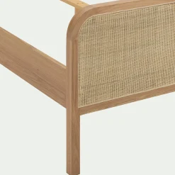 Lit 2 places en rotin 140x200cm - naturel