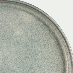 Lot de 4 assiettes à dessert en grès émail réactif D21cm - gris borie