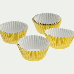 Lot de 50 caissettes à cupcakes D5cm - doré
