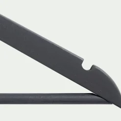 Lot de 5 cintres en bois - gris