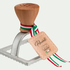 Lot de 2 emporte-pièces rond et carré en aluminium - argenté