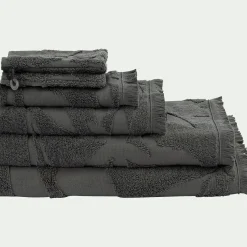 Lot de 2 gants de toilette en coton - vert cèdre