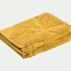 Lot de 2 gants de toilette en coton - jaune argan