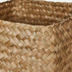 Lot de 2 paniers en jonc de mer - naturel