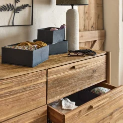 Lot de 5 paniers organiseur - gris