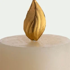 Lot de 2 pins flamme pour bougie - doré