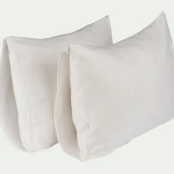 Lot de 2 protège-oreillers 100% coton bio - 50x70cm