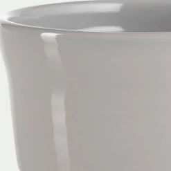 Lot de 4 ramequins en grès D9cm - gris