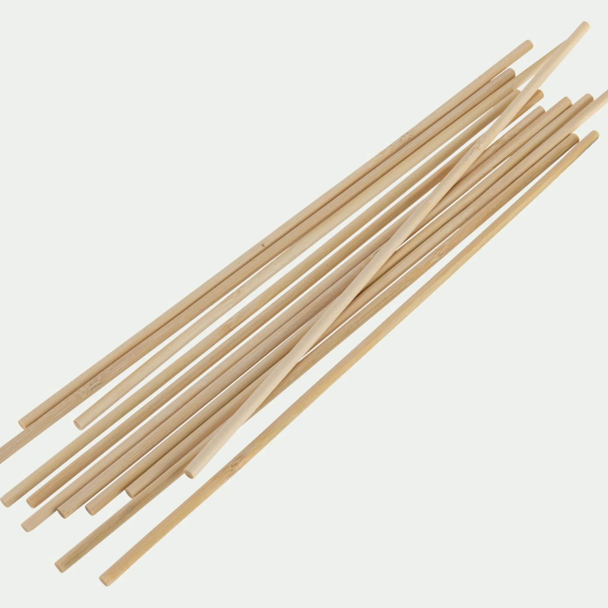 Lot de 12 renforts à pièce montée en bois L30 cm - naturel