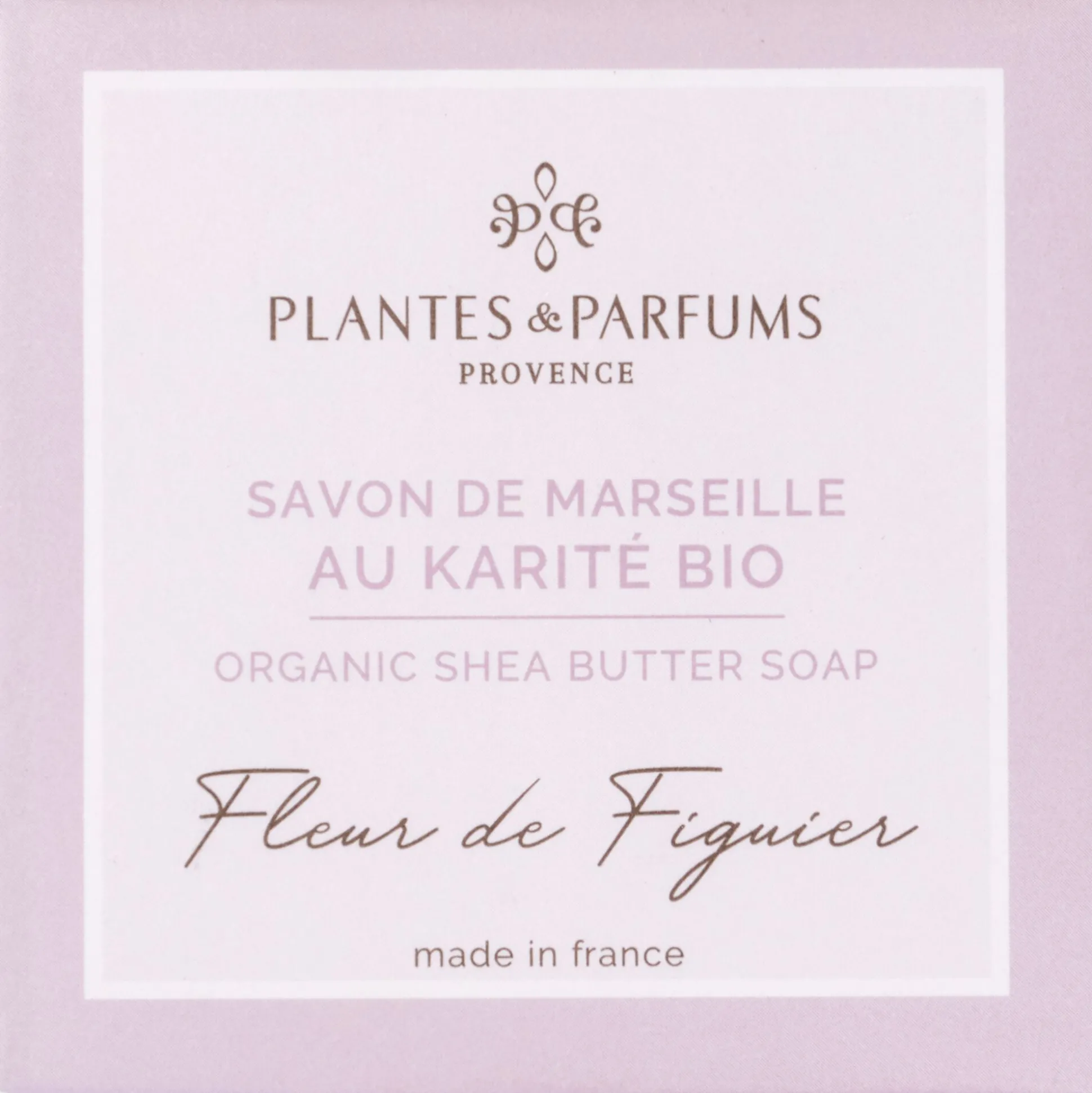 Lot de 2 savons de Marseille au karité bio senteur fleur de figuier 100g