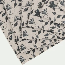 Lot de 20 serviettes en papier motif floral 33x33cm - beige alpilles