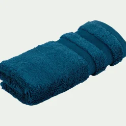 Lot de 2 serviettes invité en coton - bleu figuerolles 30x50cm