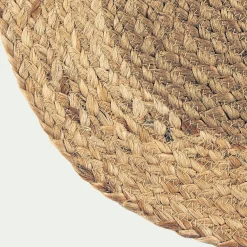 Lot de 2 sets de table ronds en jute - naturel D38cm
