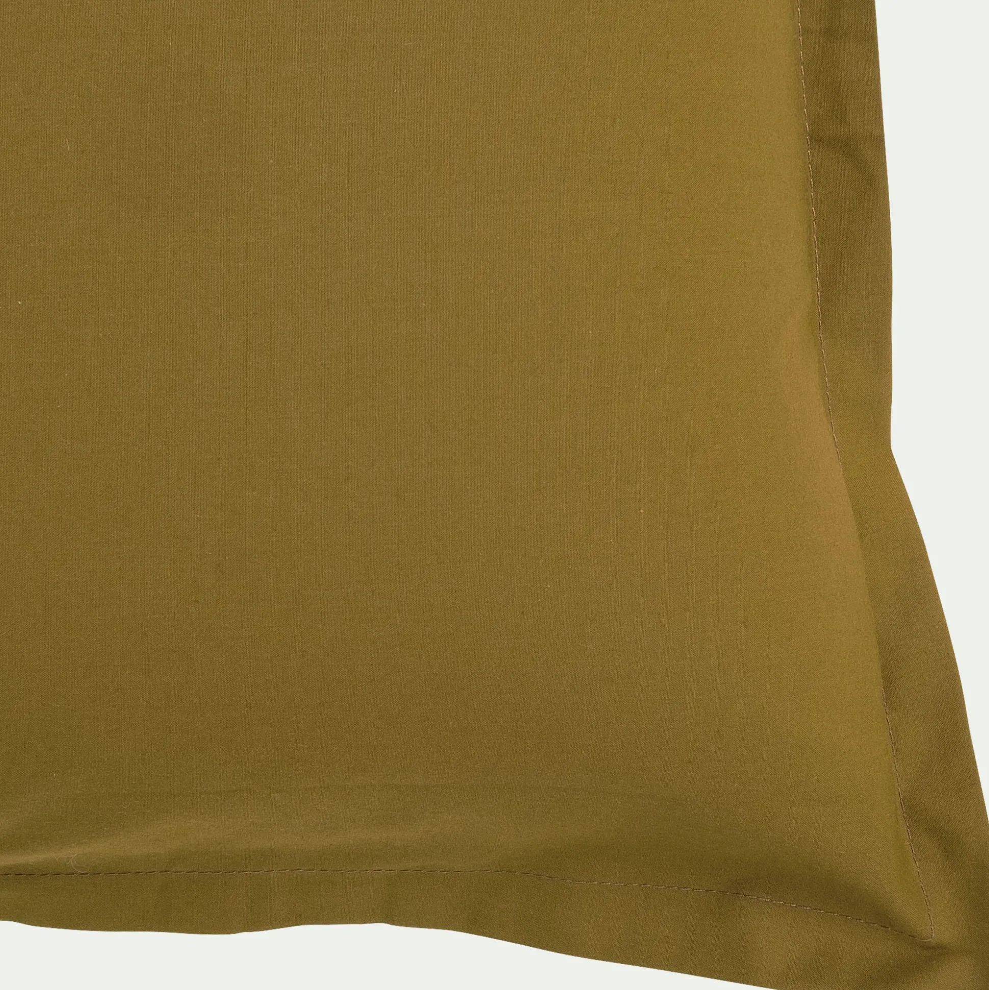 Lot de 2 taies d'oreiller en percale de coton - jaune alep 65x65cm