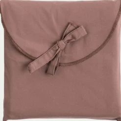 Lot de 2 taies d'oreiller en percale de coton - brun rhassoul 50x70cm