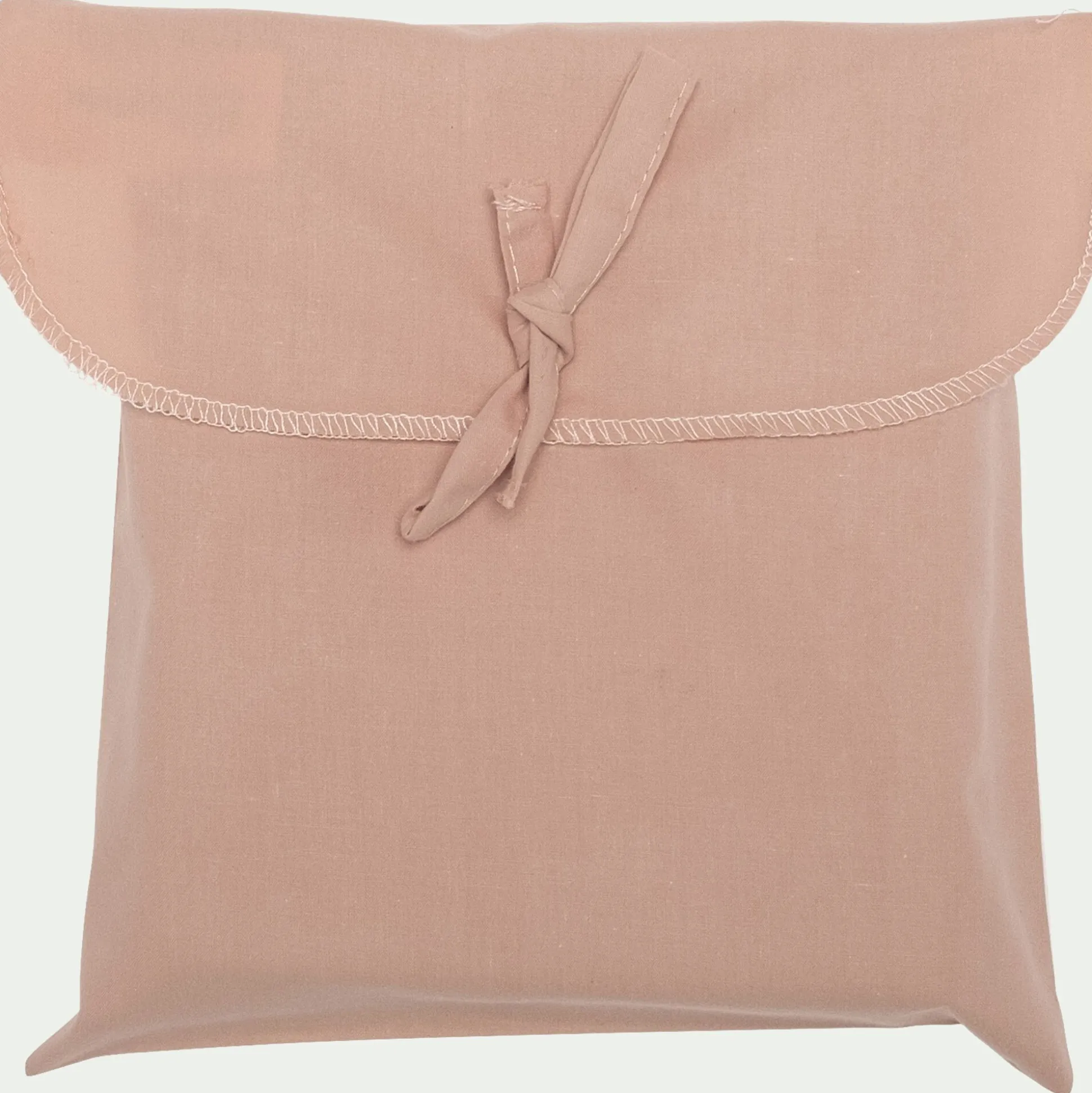 Lot de 2 taies d'oreiller en percale de coton - rose salina 50x70cm