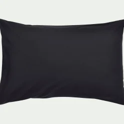 Lot de 2 taies d'oreiller en coton - gris calabrun 50x70cm