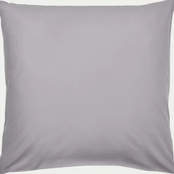 Lot de 2 taies d'oreiller en coton - gris restanque 65x65cm