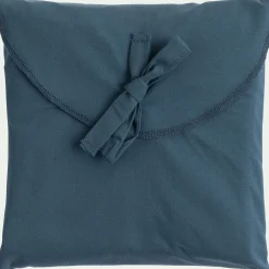 Lot de 2 taies d'oreiller en percale de coton - bleu figuerolles 50x70cm