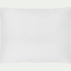 Lot de 2 taies oreiller en coton - blanc 50x70cm