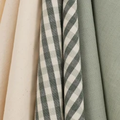 Lot de 3 torchons dépareillés en coton 50x70cm - bleu