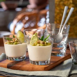 Lot de 6 verrines coniques en verre D6cm - transparent